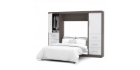 Full Nebula Wall Bed with Storage 109"